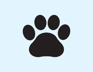 illustration vector of dog foot print