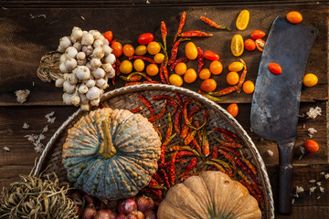 Thai fruit ingredients ready for cooking
