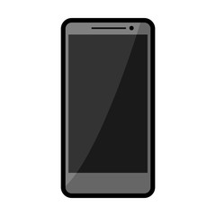 Vector  of smartphone grey color with shadow tone. EPS8 .
