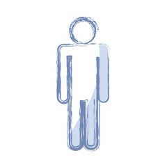 pictogram man icon over white background. vector illustration