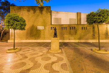 Park in Palos de la Frontera,Spain. America discovery city.