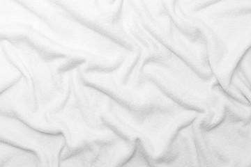 white fabric texture background.
