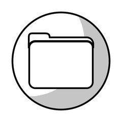 documents folder icon over white background. vector illustration