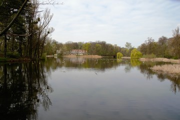 Fototapeta na wymiar Solacki Park in Poznan, Poland