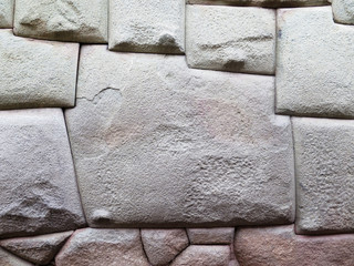 The stone of 12 sides of Cusco Peru