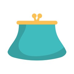 purse icon over white background. vector illustration