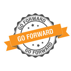 Go forward stamp illustration