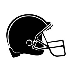 american football helmet icon over white background. vector illustration