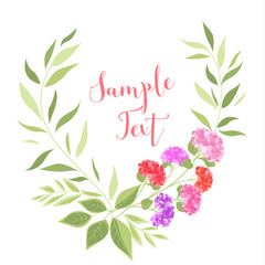 Vector hydrangea flower