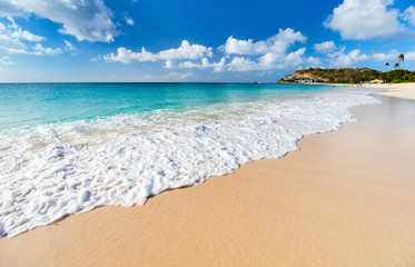 Idyllic beach at Caribbean