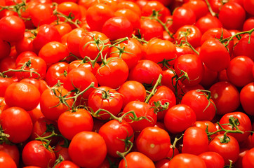 Fresh tomatos in supermarket