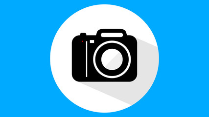 Flat camera icon