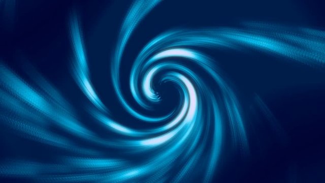 blue abstract background and spiral, loop