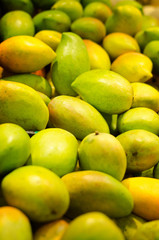 Fresh mango in supermarket