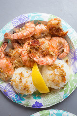 Hawaiian Shrimp Plate Lunch