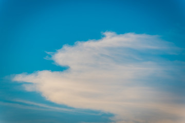 Colorful clouds against clear sky