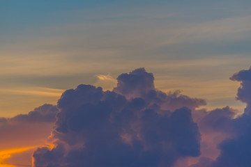 Beautiful clouds at sunset