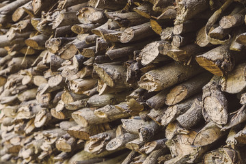 Stack of fire wood