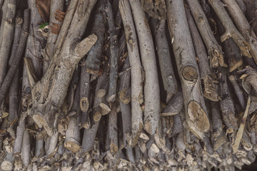 Stack of fire wood