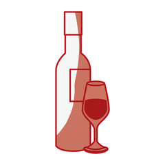 Delicious wine cup icon vector illustration graphic design