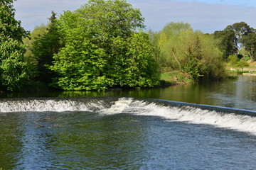 A weir near Cahir castle in Ireland