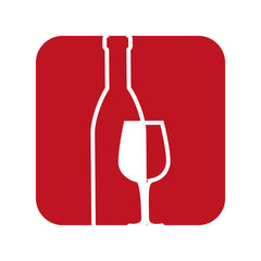 Delicious wine cup icon vector illustration graphic design