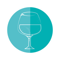 Delicious wine cup icon vector illustration graphic design