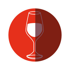 Delicious wine cup icon vector illustration graphic design