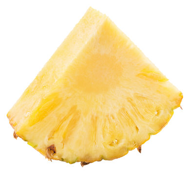 pineapple slice isolated on a white background