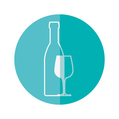 Delicious wine cup icon vector illustration graphic design