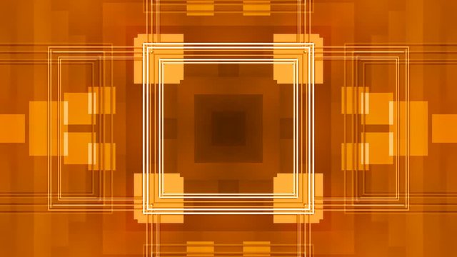 gold abstract background and motion squares, loop