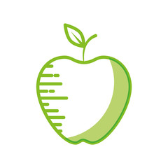 Delicious apple fruit icon vector illustration graphic design