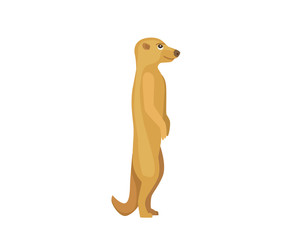 Cartoon Vector Illustration of Funny Gopher Animal