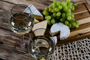 Wine and Ceease Concept