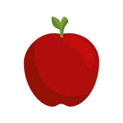 Delicious apple fruit icon vector illustration graphic design