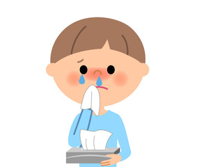 男の子　鼻づまり