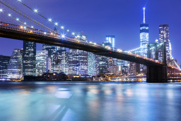 Fototapeta na wymiar Brooklyn Bridge in New York, Amerika