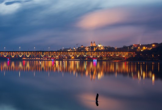 Płock - widok na most i Wzg&oacute;rze Tumskie