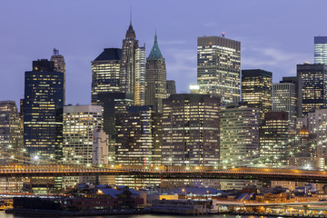 New York City at Dusk, USA