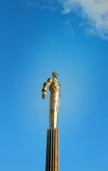 Fototapeta premium Photo statue of Gagarin