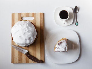  coffee with a very tasty cake