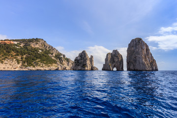 Fototapeta premium Faraglioni Cliffs, Capri, Italy.