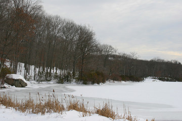 Winter at Bear Mountain Park, New York - 145505457