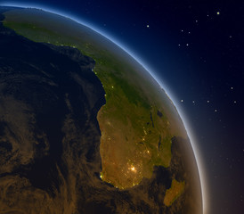 Africa at night