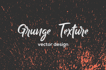 Grunge paint texture. Distress black rough background. Noise dirty rectangle stamp. Dirty artistic background. Vector illustration