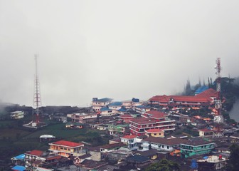 Obraz premium aerial view cityscape