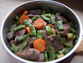 beef tongue with vegetables