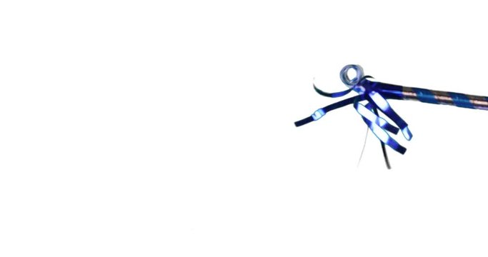 Blue streamer, right side, 4K