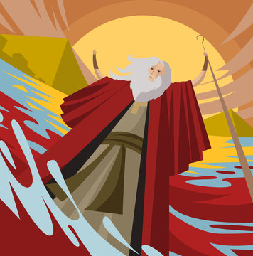 moses turning water to blood