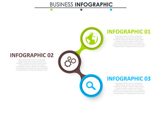 Abstract infographics number options template. Vector illustration. Can be used for workflow layout, diagram, business step options, banner, web design.